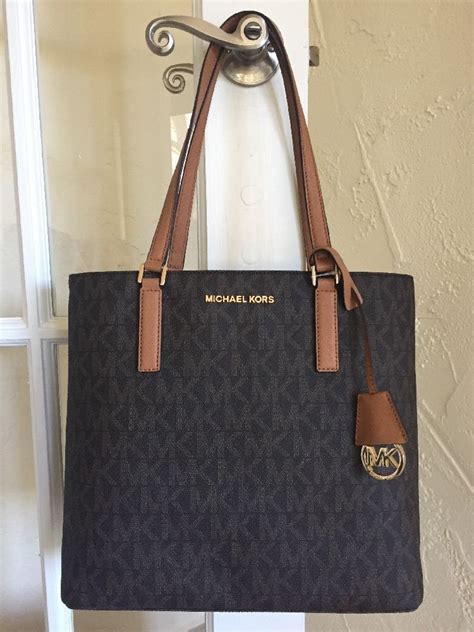 michael michael kors morgan medium signature coated twill tote|michael kors medium saffiano bag.